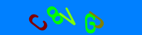 Blue Captcha Image