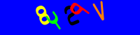 Blue Captcha Image