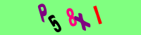 Blue Captcha Image