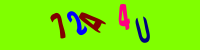 Blue Captcha Image