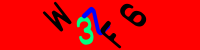 Blue Captcha Image