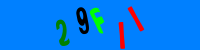 Blue Captcha Image