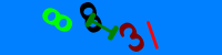 Blue Captcha Image