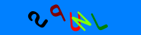 Blue Captcha Image