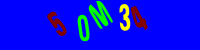 Blue Captcha Image