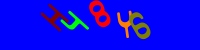 Blue Captcha Image