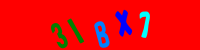 Blue Captcha Image
