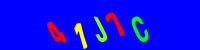 Blue Captcha Image