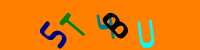 Blue Captcha Image