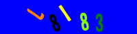 Blue Captcha Image