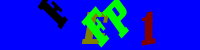 Blue Captcha Image