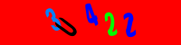 Blue Captcha Image