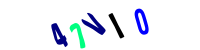 Blue Captcha Image