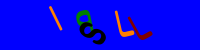 Blue Captcha Image