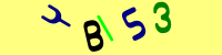 Blue Captcha Image