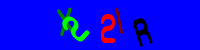 Blue Captcha Image