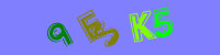 Blue Captcha Image