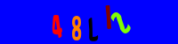 Blue Captcha Image