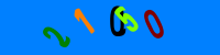 Blue Captcha Image