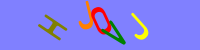 Blue Captcha Image