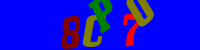 Blue Captcha Image