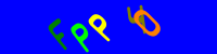Blue Captcha Image