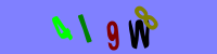 Blue Captcha Image