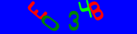 Blue Captcha Image