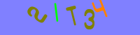 Blue Captcha Image