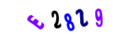 Blue Captcha Image