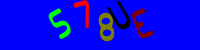 Blue Captcha Image